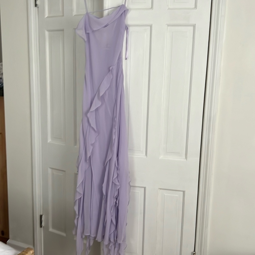 Lilac ruffle dress